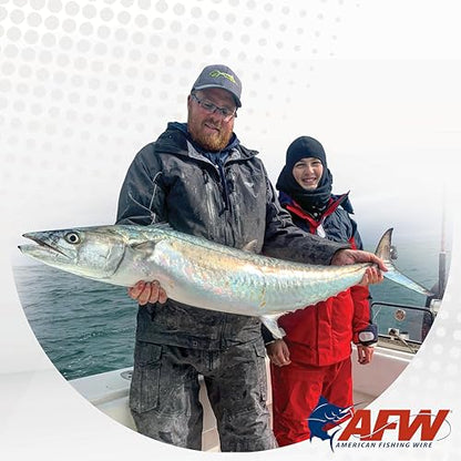 American Fishing Wire Surfstrand Micro Ultra Bare 1x19 Stainless Steel Leader Wire - Fishing Leader Line for Saltwater, 6.6lb Test - 61lb Test, Camo Color, 5m Length - style: 11 Lb / 5 M