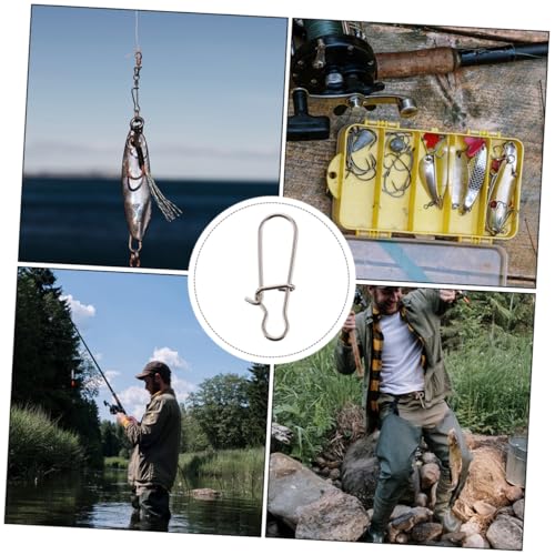 Fishing Buckle Sea Fishing Swivels Catfishing Holder Quick Feeder Fishing Bait Fishing Gadgets Sea - size: 1.2x0.4 cm