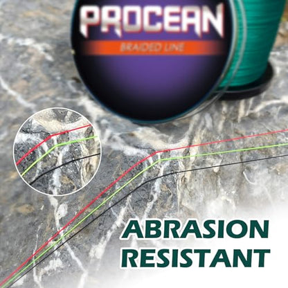 100% PE 4 & 8 Strands Braided Fishing Line, 6-300 LB Sensitive Braided Lines, Super Performance and Cost-Effective - color: Pink, size: 10LB(4.5Kg)0.14mm-1093Yds