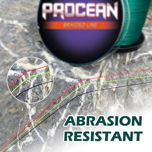 100% PE 4 & 8 Strands Braided Fishing Line, 6-300 LB Sensitive Braided Lines, Super Performance and Cost-Effective - color: Pink, size: 60LB(27.2Kg)0.40mm-328Yds