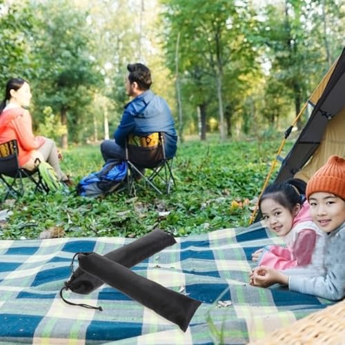 Toddmomy 2PCS tent pole bag fishing rod bag tent pole storage bag outdoor awning portable clothesline hiking poles bag pole carry bag portable storage pouch fishing rod pouch camping cane