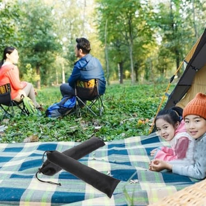 Toddmomy 2PCS tent pole bag fishing rod bag tent pole storage bag outdoor awning portable clothesline hiking poles bag pole carry bag portable storage pouch fishing rod pouch camping cane
