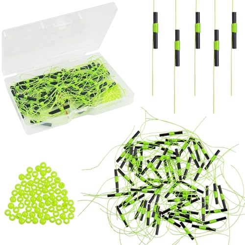Fishing Bobber Stops, Slip Bobber Stoppers for Fishing Line | Float Bobber Stop String Knots with Beads - style: 50pcs