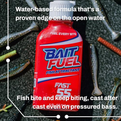 BAITFUEL Gel Fish Attractant Scientifically Proven Long-Lasting Gel X55 Scent Formula | 5 oz., 2-Pack