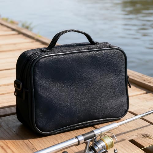 Fishing Tackle Binder Large Capacity Waterproof Heavy Duty Pockets | Soft Bait Storage Tackle Organizer for Jigs Lines Leaders Saltwater