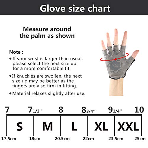 Palmyth Stubby UV Fishing Gloves Sun Protection Fingerless Glove Men Women UPF 50+ SPF for Kayaking, Paddling, Canoeing, Rowing, Driving - color: Black Camo, size: Small