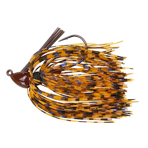 Booyah Boo Jig Bass Fishing Lure with Weed Guard - color: PB&J