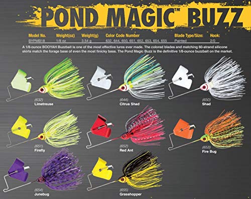 BOOYAH Pond Magic Small-Water Spinner-Bait Bass Fishing Lure - color: Shad, style: Pond Magic Buzz