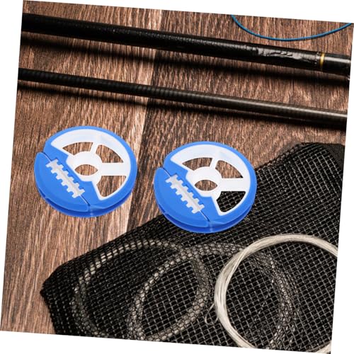 Fishing Line Spools Holder Box Round Silicone Main Line Boxes for Bass Trout Fly Fishing Tackle Random Color