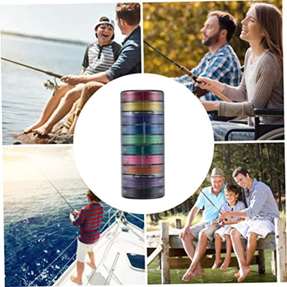Fish Line Spool Organizer 10Slots Fishing Spools Holder Fly Fishing Line Leader Storage Accessory Fly Spools Leader Organizer Holder