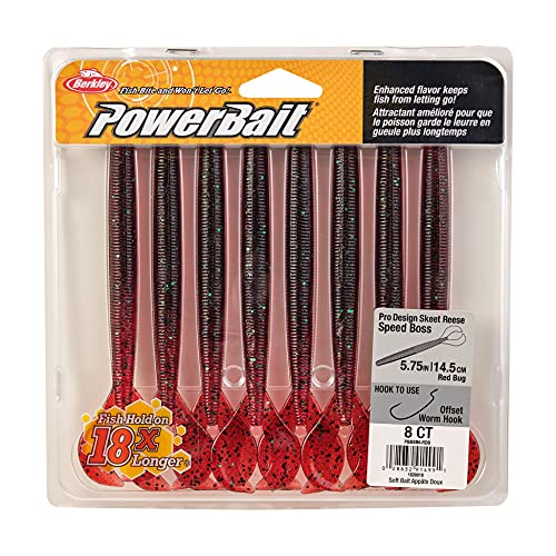 Berkley PowerBait Speed Boss Fishing Soft Bait - color: Redbug, size: 5 3/4"