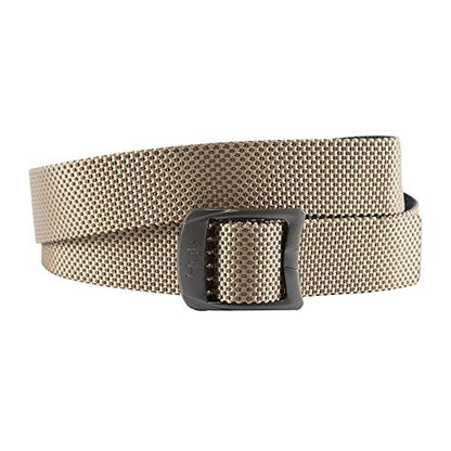 Huk Fishing Nylon Webbing Belt, Adjustable Sizing, Casual, Lifestyle, Quick Dry, 44" Max Length - color: Khaki