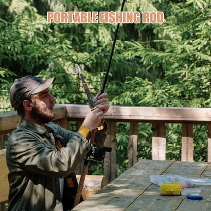 VICASKY Telescoping Fishing Pole Portable Extendable Fishing Rod for Saltwater and Freshwater Lightweight Travel Rod with Ergonomic Handle for Precision Casting