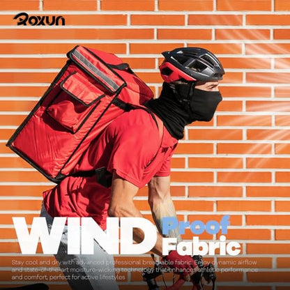 ROXUN Neck Gaiter, 4 Pack Summer Cooling Breathable Face Mask for Outdoors | Stretch Moisture Wicking, UPF 50, Wind Dust UV Protection, 95% Polyester 5% Spandex, Quick Dry & Washable - color: Black+gray+purple+pink