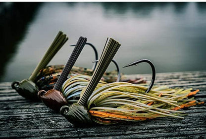 6th Sense – Divine Hybrid Jig Bass Fishing Jig All-Purpose Casting Jig for Rock Grass Docks - color: Black N Blue, size: 1/2oz.