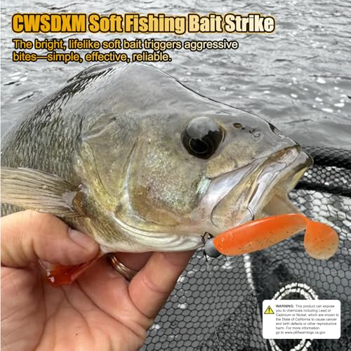 1.96'' Realistic Soft Fishing Lures Paddle Tail Micro Baits, 40-Pack Soft Plastic Baits Compatible with Jigheads & Hooks Fishing - color: 5cm Soft Lures-Style A