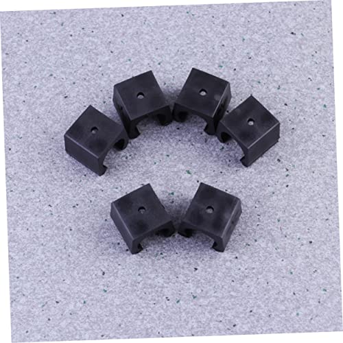UPKOCH 25pcs Wall Mounted Fishing Rod Storage Rack Compact Black Fishing Rod Organizer for Home Office Snooker and Design - size: 1.90X1.80X1.80CM
