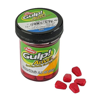 Berkley Gulp! Alive! Corn Fishing Soft Bait - color: Red Maize