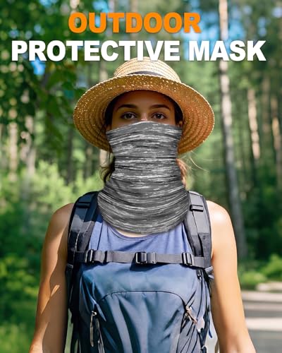 4Pack Neck Gaiter for Men Women Face Cover Mask Head Wrap Balaclava Headwear Bandana Headband Magic Scarf - color: A-color Paisley2