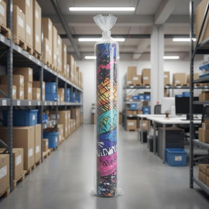 20PCS 8" x 60" Extra Long Clear Plastic Sleeves for Posters and Banners | Heavy Duty, 2 Mil Thick, Flat Open, Long Tube Storage Bags for Packaging Blueprint, Fishing Rods & Large Narrow Items - color: 8" x 60"-20PCS