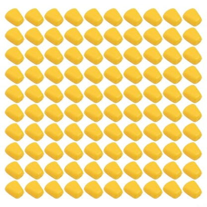 100Pcs Soft Silicone Fake Corn Fishing Lures, Artificial Floating Maize Bait With Strong Attracting Scent For Freshwater, Sea And Taiwan Fishing