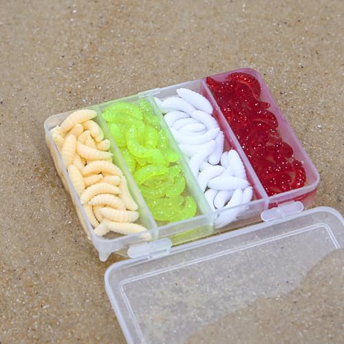 100pcs Fresh Water Fishing Bait, Soft Plastic Worms Lures, Bass Fishing Worms Lures Soft Baits