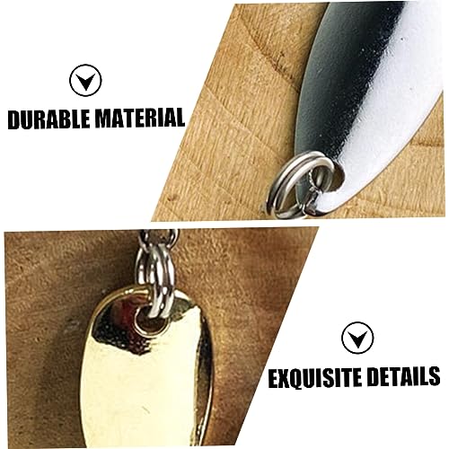 BESPORTBLE 40pcs Fishing Lure Blades Bright Metal Bait for DIY Spinnerbaits Reusable Blades for Bass and Walleye Fishing Lightweight Accessories