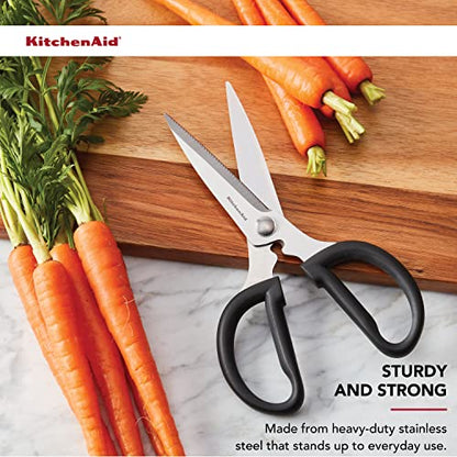 KitchenAid KQ351OHOBA Universal Stainless Steel Shears, Utility, Black - color: Onyx, size: 1 Pack