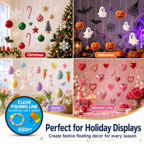 Clear Fishing Line for Decorations - Crafts - Jewelry