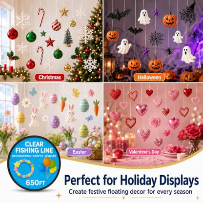 Clear Fishing Line for Decorations - Crafts - Jewelry