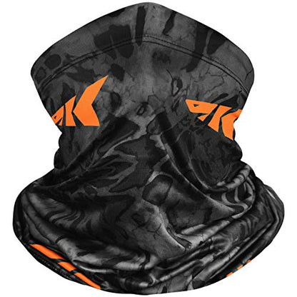 KastKing Sol Armis Neck Gaiter - UPF 50 Face Mask - UV Sun Protection Mask for Men & Women, Fishing, Hiking - color: C: Blackout (Size: 19"x9.5")