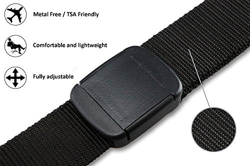 Thomas Bates Fish Pattern Metal Free Hiker Web Belts - color: Multicolor
