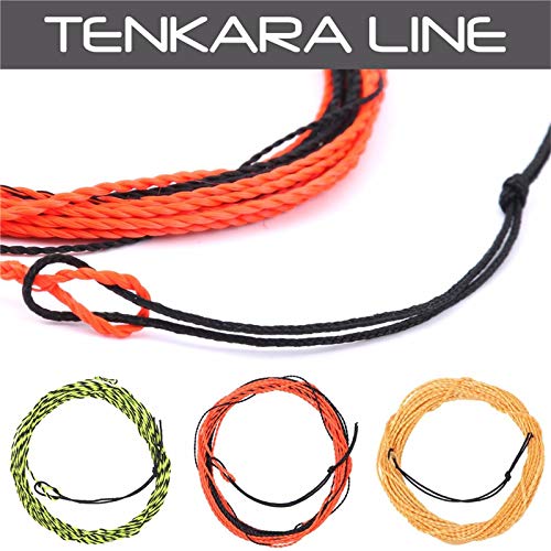Maxcatch Tenkara Tapered Fly Fishing Line Braided Furled Line 11/12/13ft - color: Tenkara Line Orange/Black, size: 12ft