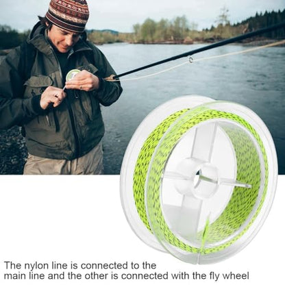 2PCS 164ft Fly Fishing Line – 8-Strand Line Floating Backing for Freshwater & Saltwater, High-Visibility Colors - color: Yellow&Black-20lb
