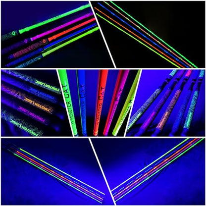 Monster Catfish Casting Rod, 7' MH Glow-in-Dark 1-Piece | Glow catfish rod with S-glass carbon blank, EVA grip, stainless guides, 10-50lb line and 1-10oz lures for night fishing - color: Yellow, size: ["Catfish Rod 7'-1pc-Medium Heavy"]