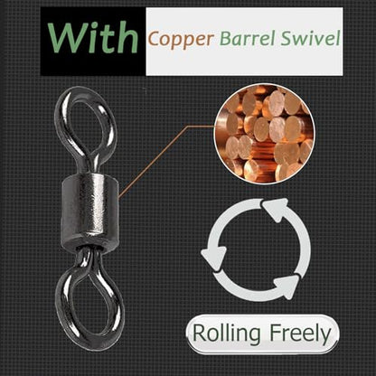 QISHUO Fishing Line Wire Leaders Lures High Strength Fishing Wire Leader Steel Rig Fishing Leaders Stainless Black Nickel - size: Size #4 (11.8in-50lb) 30pcs
