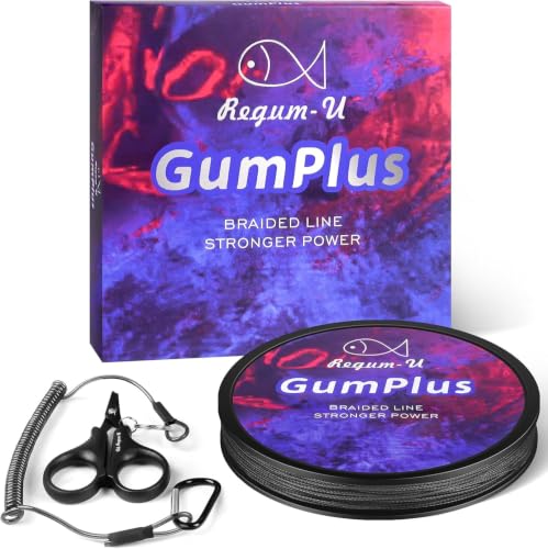 GumMAX 545/1093/1640yds 5-100LB 8X Braided Fishing Line Abrasion Resistant Superline Zero Stretch & Smaller Diameter Confuse & Never Fade in Saltwater and Freshwater - color: Black, size: 10LB-150yards