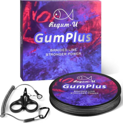 GumMAX 545/1093/1640yds 5-100LB 8X Braided Fishing Line Abrasion Resistant Superline Zero Stretch & Smaller Diameter Confuse & Never Fade in Saltwater and Freshwater - color: Black, size: 20LB-150yards