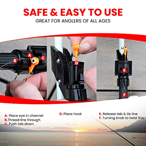 Twist N Tie Fishing Knot Tying Tool for Quicker Rigging in Any Condition - Easy & Safe Fishing Tools Knot Ideal for Kids and Grandparents - Fishing Accessories Line, Fishing Knot Tool - Uni Knot Tool