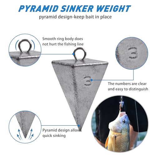 Saltwater Fishing Tackle Kit,131pcs Surf Fishing Gear with Saltwater Fishing Lures Fish Finder Rigs Pyramid Sinkers Hooks Swivels Wire Leaders Spoon Lure Bobbers Various Accessories