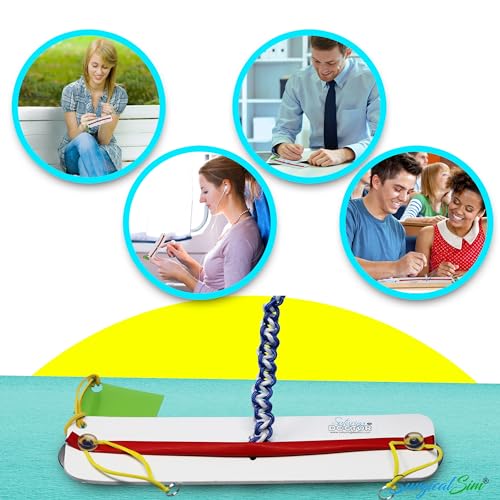 Knot Tying Kit - Simulator Board to Practice Knotting Techniques, Includes Practice Board, Extra Long Cord/Rope, Advanced Components, Ideal Gift for Students, Knot Tying Industries