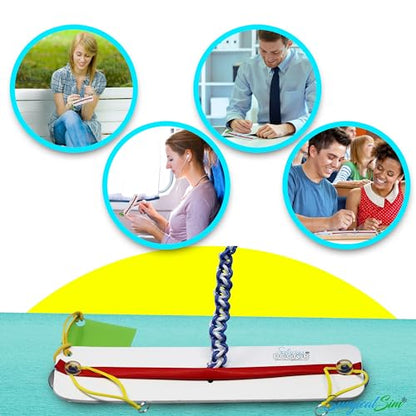 Knot Tying Kit - Simulator Board to Practice Knotting Techniques, Includes Practice Board, Extra Long Cord/Rope, Advanced Components, Ideal Gift for Students, Knot Tying Industries