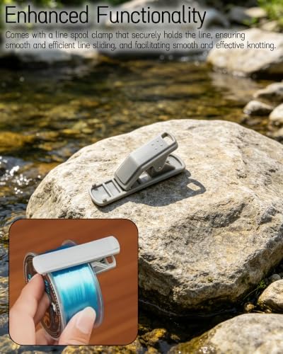 Electric Knot Assist - Fishing Knot Tying Tool, Electric Lure GT Knotter for Anglers, Quick Tying Device, Portable Fishing Line Knot Tying Tools (Red)