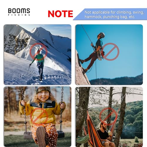 Booms Fishing CC1 Multi-Use Carabiner Clip, 6 Pack Small Caribeener Clips, Mini Keychain Caribeaner Clip 2 inch, Aluminum D Ring Carabiners, Multi-Colored - color: Pink, 6pcs