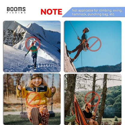 Booms Fishing CC1 Multi-Use Carabiner Clip, 6 Pack Small Caribeener Clips, Mini Keychain Caribeaner Clip 2 inch, Aluminum D Ring Carabiners, Multi-Colored - color: Pink, 6pcs