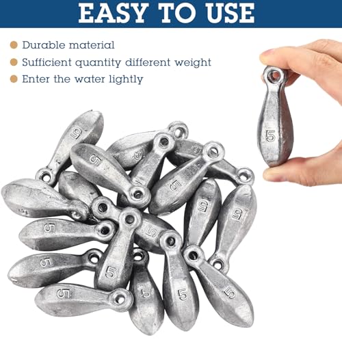 18 Pcs Bank Sinker Fishing Sinkers Weights Bank Weights for Ocean Saltwater Freshwater Surf Bass Catfish Fishing Casting Gear Tackle - size: 5 oz