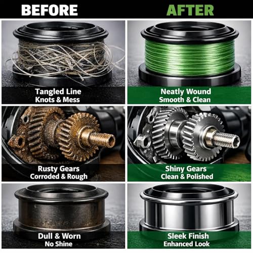 TBTFW Fishing Reel Grease, Fishing Reel Oil, Long-Lasting Lubrication, Set for All Types of Fishing Reels(1set or 2sets)