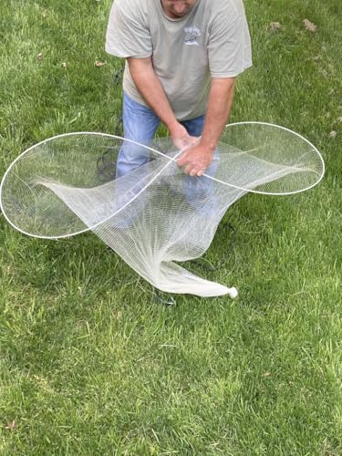 Ballyhoo Bait Net - Collapsible Hoop Net - Folds for Easy Storage