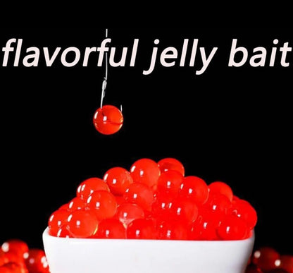 Pack of 1 65g Jelly Lure Fish Food Aquatic Feed Carp Pesca Attractant Flavor String Hook Pill Goods Nutrition Egg Fishy Aroma Soft Bait
