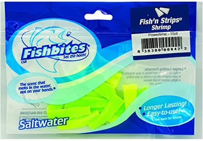 Fishbites Fish'n Strips - Shrimp - color: Power Lime